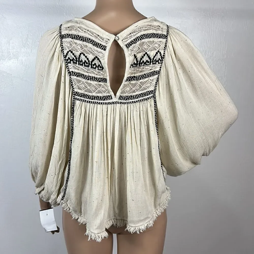 Free People gauzy woven